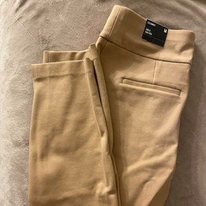 Columnist Ankle High Rise Dark Khaki Pants